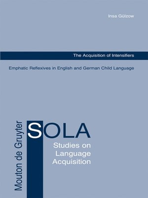 cover image of The Acquisition of Intensifiers